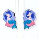 Handcrafted Acacia Wood Mermaid Handle Pair